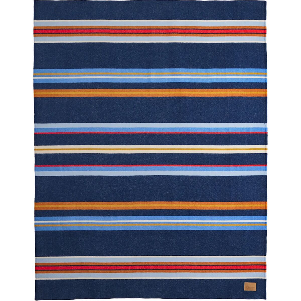 Image of Pendleton Bridger Stripe Throw Blanket Navy, One Size