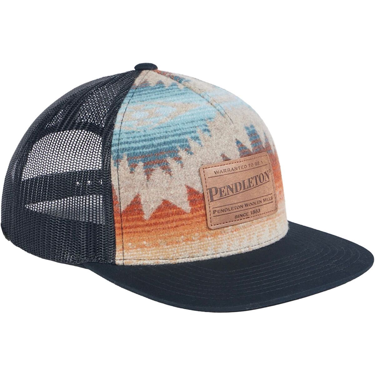 Image of Pendleton Wool Trucker Hat Sunset Pass Brown, One Size