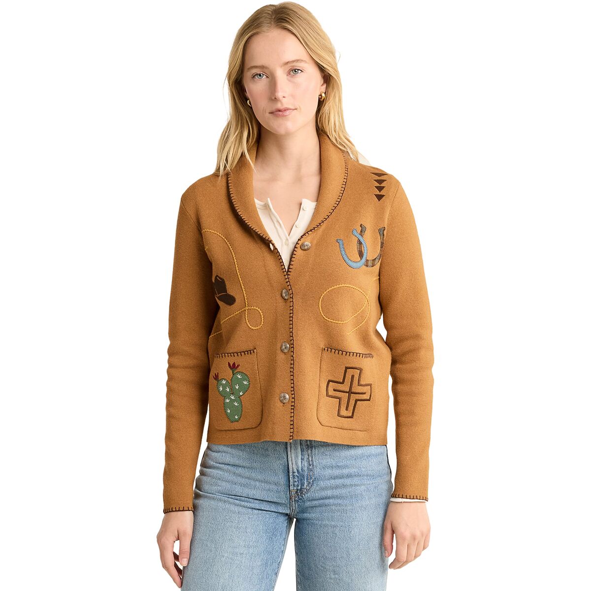 Pendleton Pendleton Western Cardigan - Women's Buckskin Brown, S