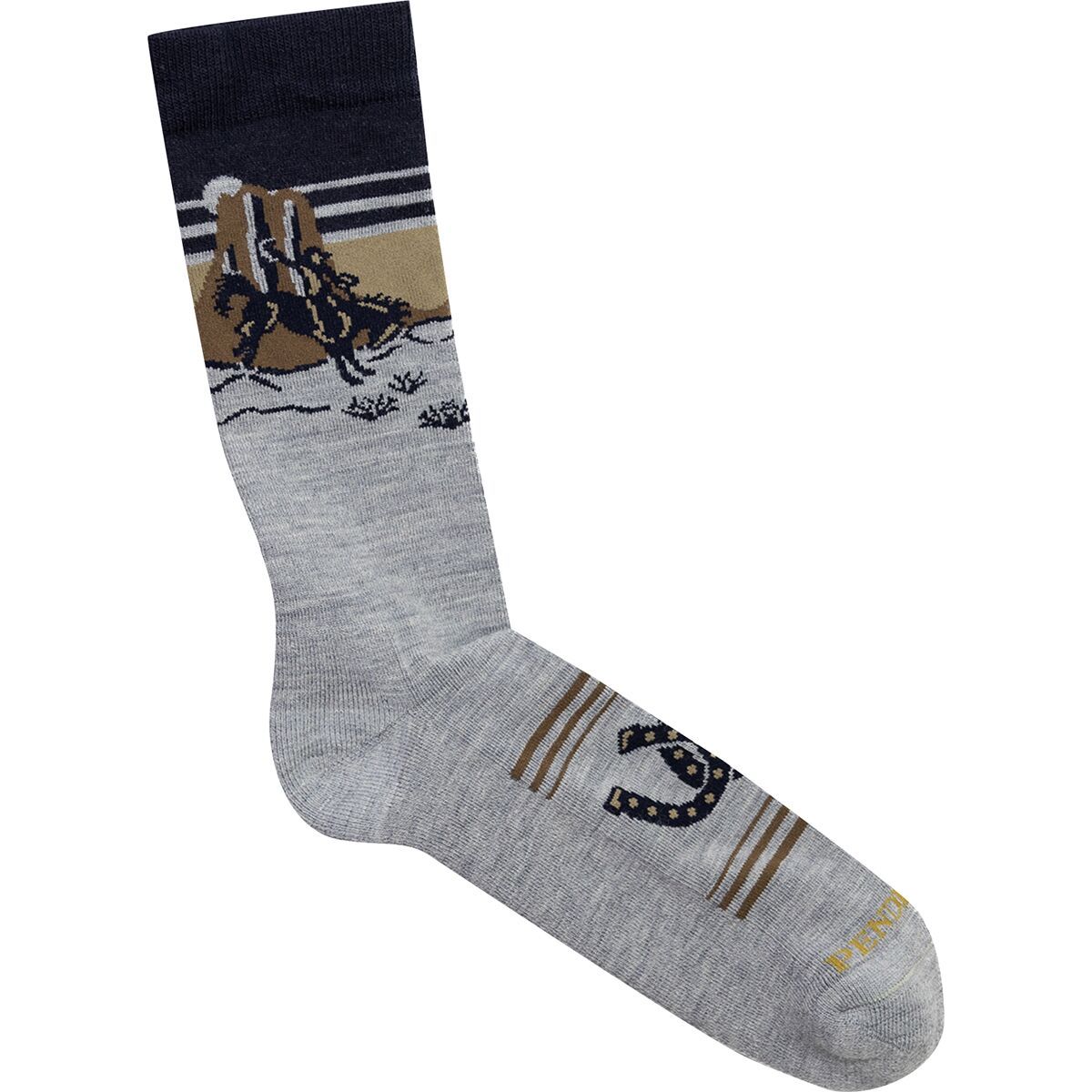 Image of Pendleton Cowboy Sock Grey, L