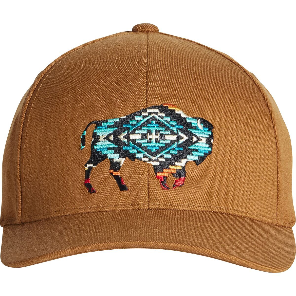 Pendleton Bison Embroidered Hat Taupe, One Size