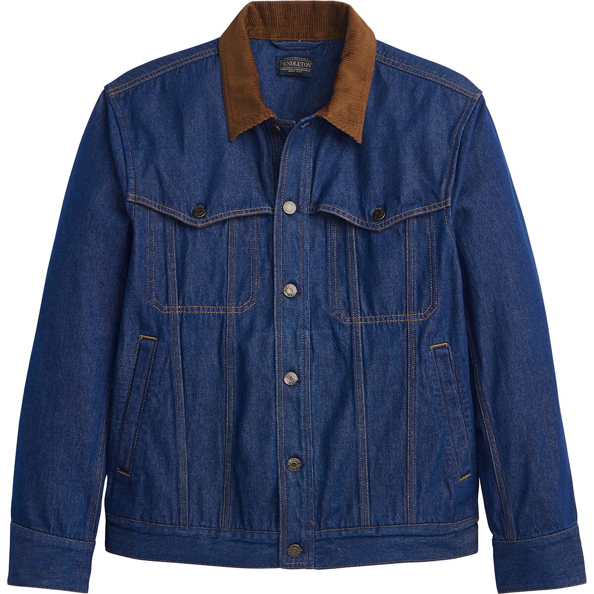 Image of Pendleton Culver Denim Jacket - Men's Dark Denim/Ponderosa, L
