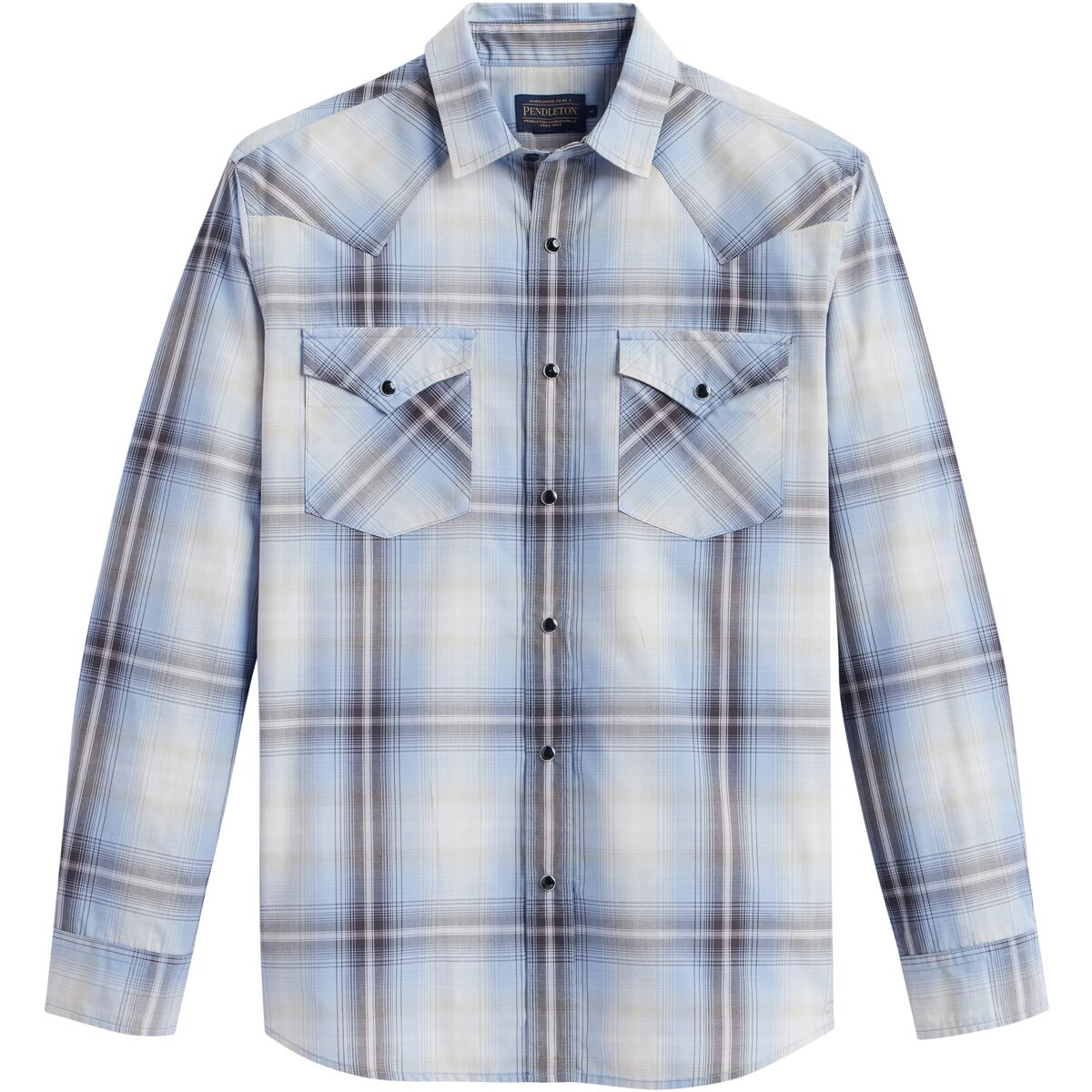 Pendleton Pendleton Frontier Long-Sleeve Shirt - Men's Blue/Black Plaid, XL