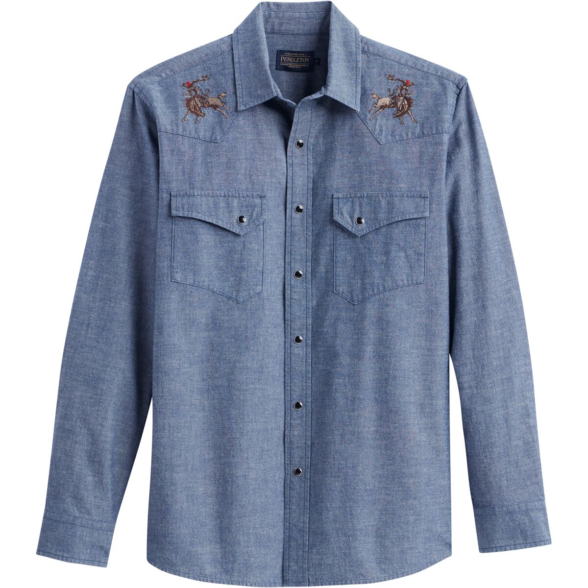 Pendleton Pendleton Gambler Chambray Shirt - Men's Dark Blue/Rodeo, XL
