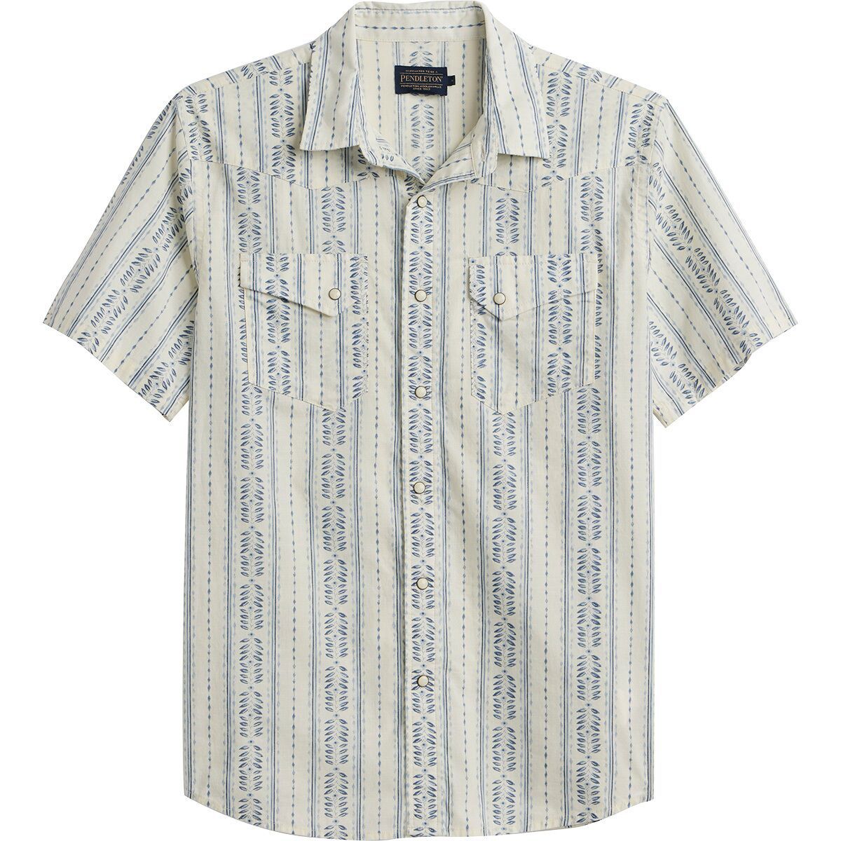 Image of Pendleton Laramie Short-Sleeve Shirt - Men's Laurel Grove Stripe, XL