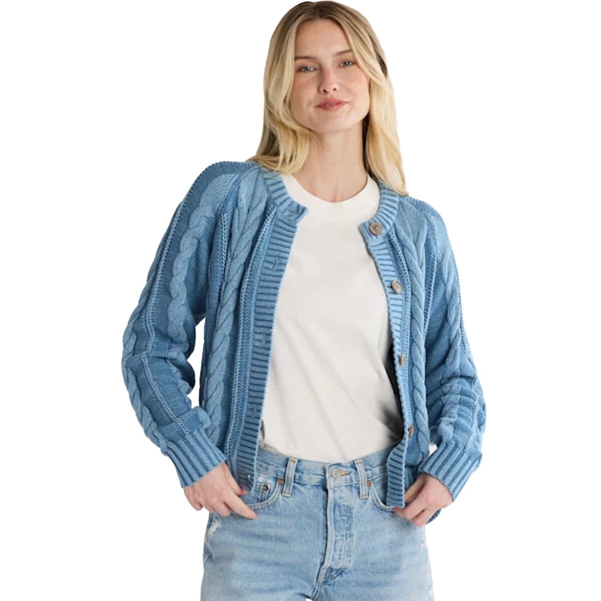 Pendleton Cotton Cable Cardigan - Women's