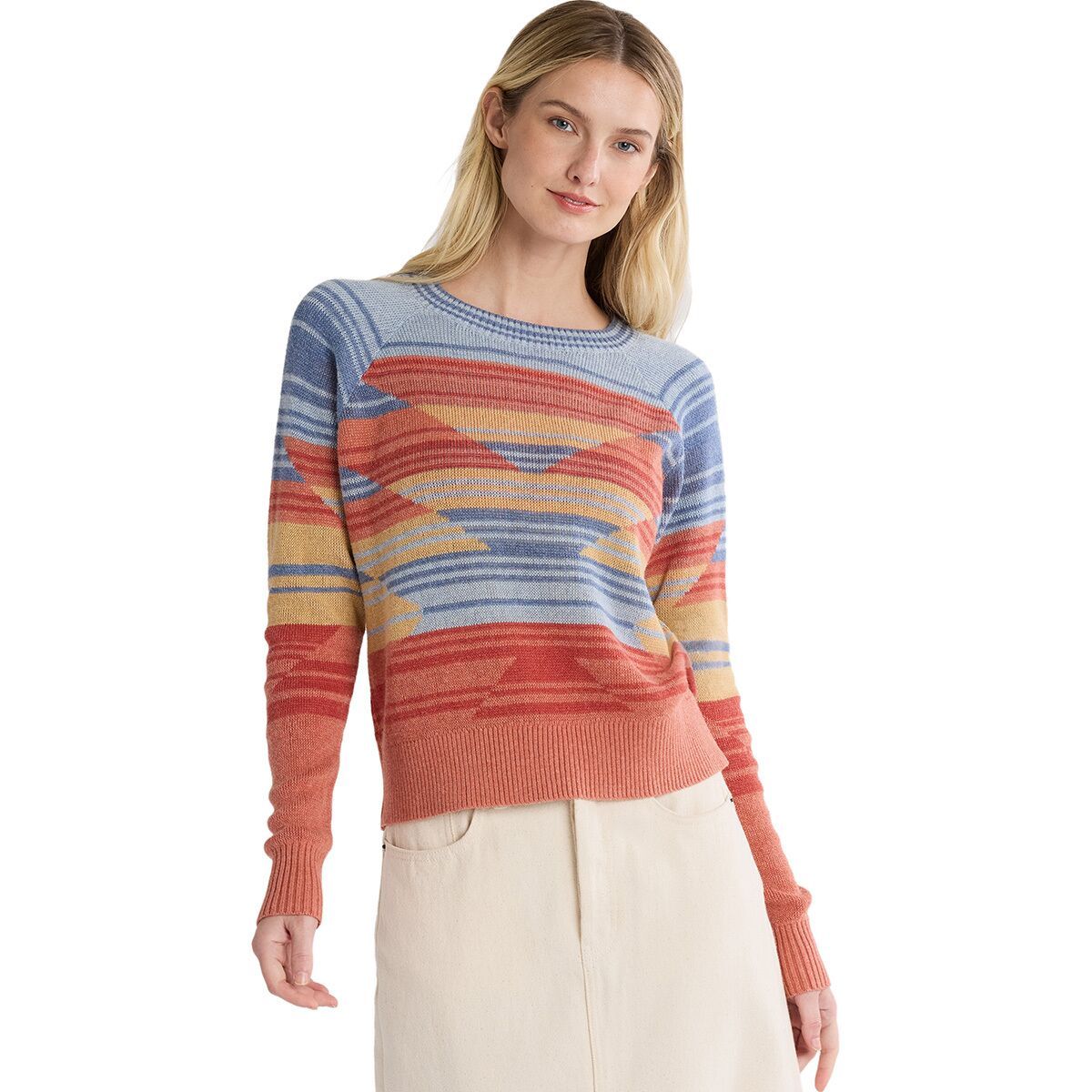 Pendleton Raglan Cotton Sweater - Women