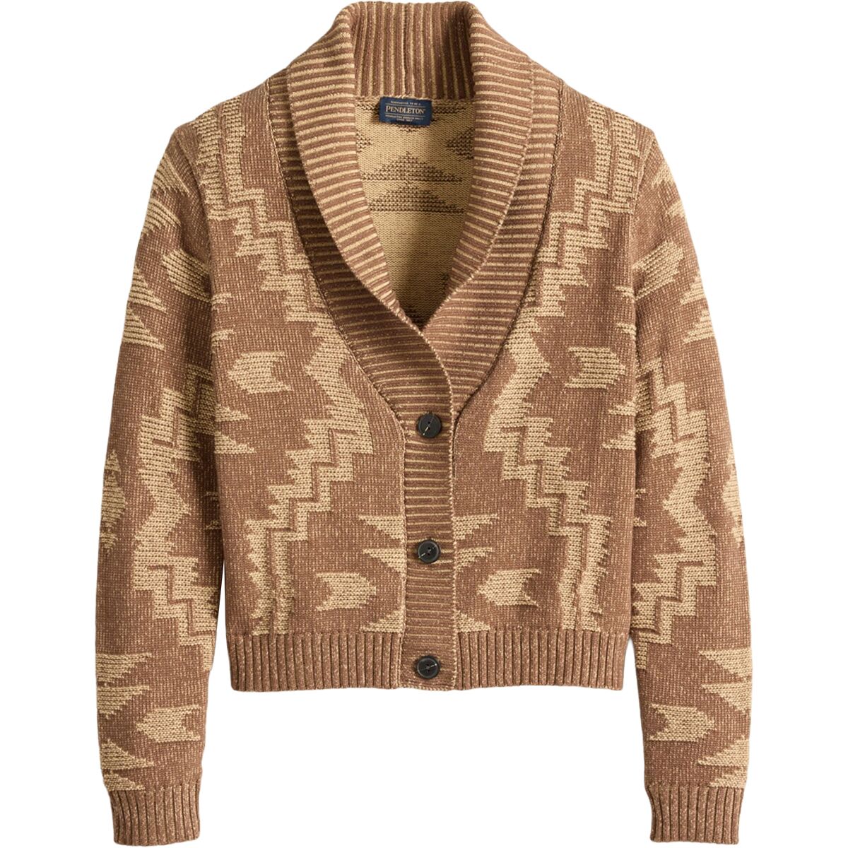 Pendleton Pendleton Textured Cotton Cardigan - Women's Nutmeg, S