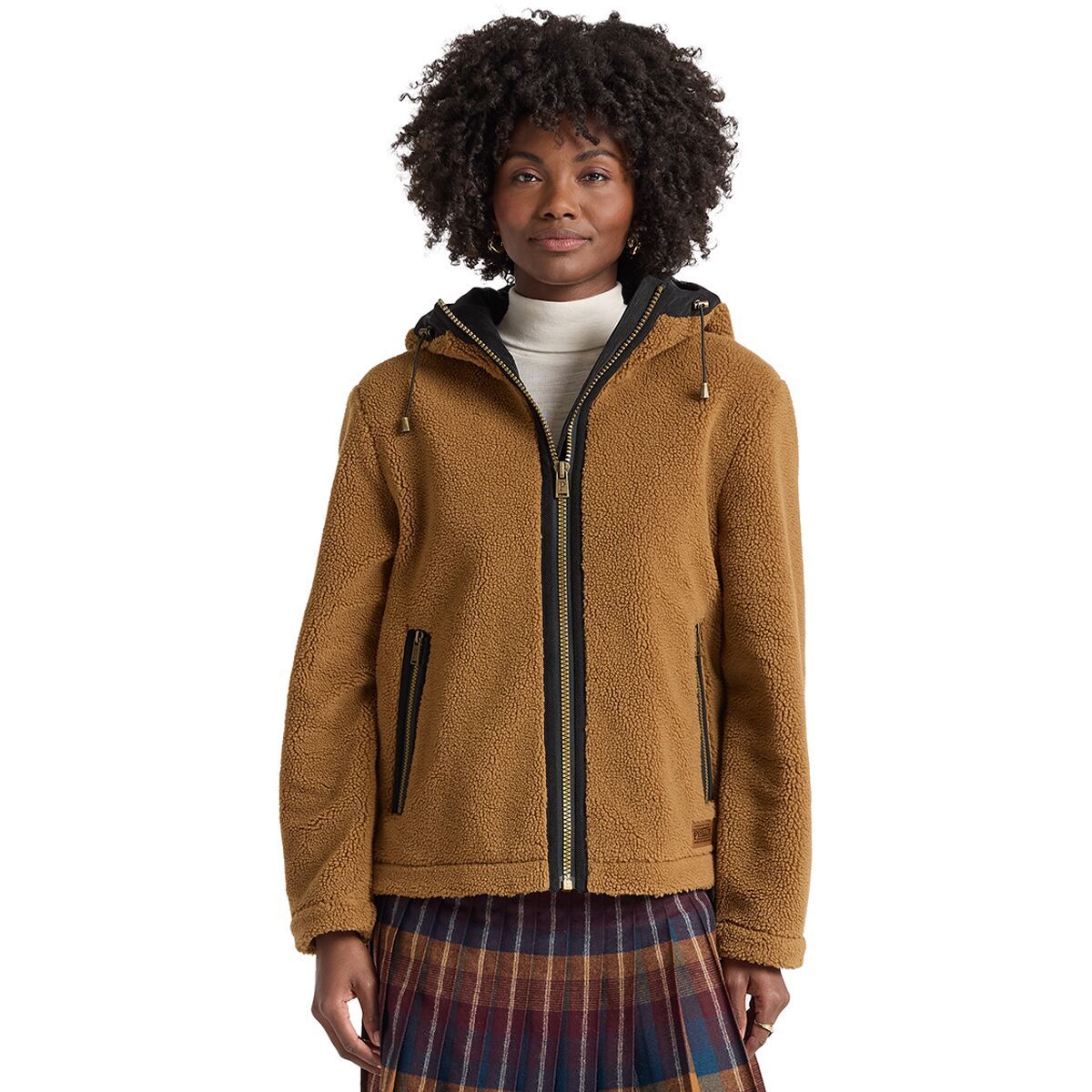 Image of Pendleton Cottonwood Hooded Bomber - Women's Bronze Autumn Star, S
