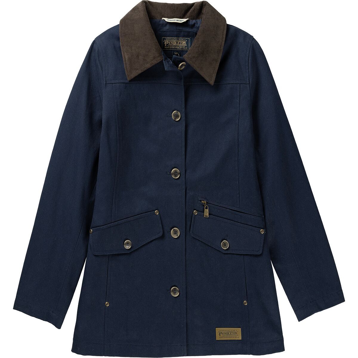 Pendleton Judith Corduroy Collar Field Coat - Women's Navy, M