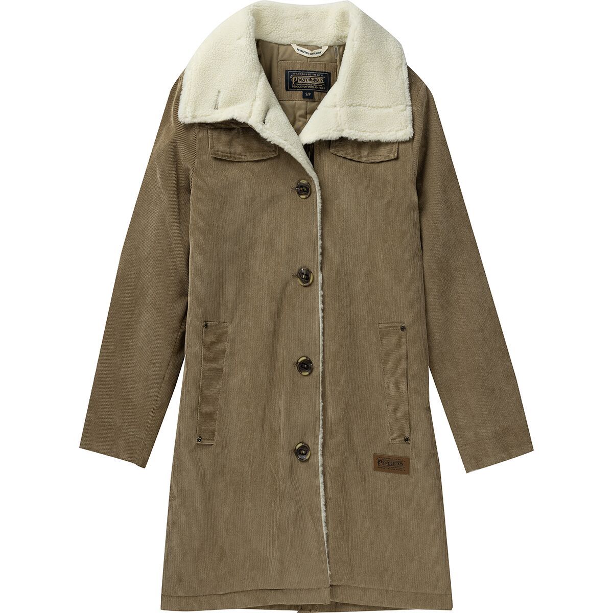 Image of Pendleton Stillwater Wing Collar Duster - Women's Old Oak, L