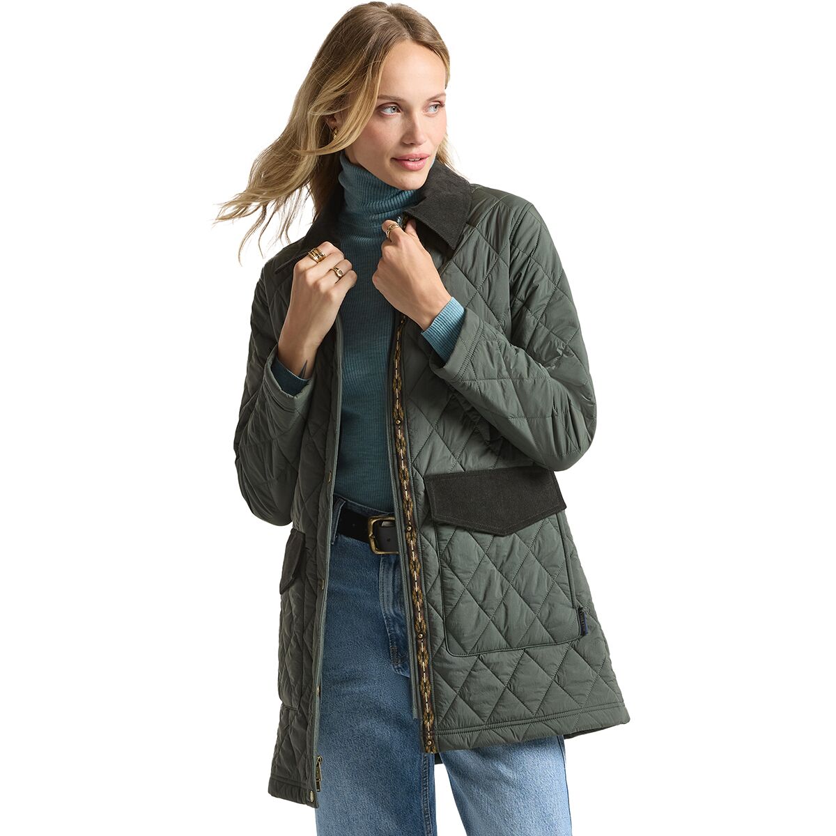 Image of Pendleton Sun River Corduroy Accent Field Coat - Women's Rosin, S