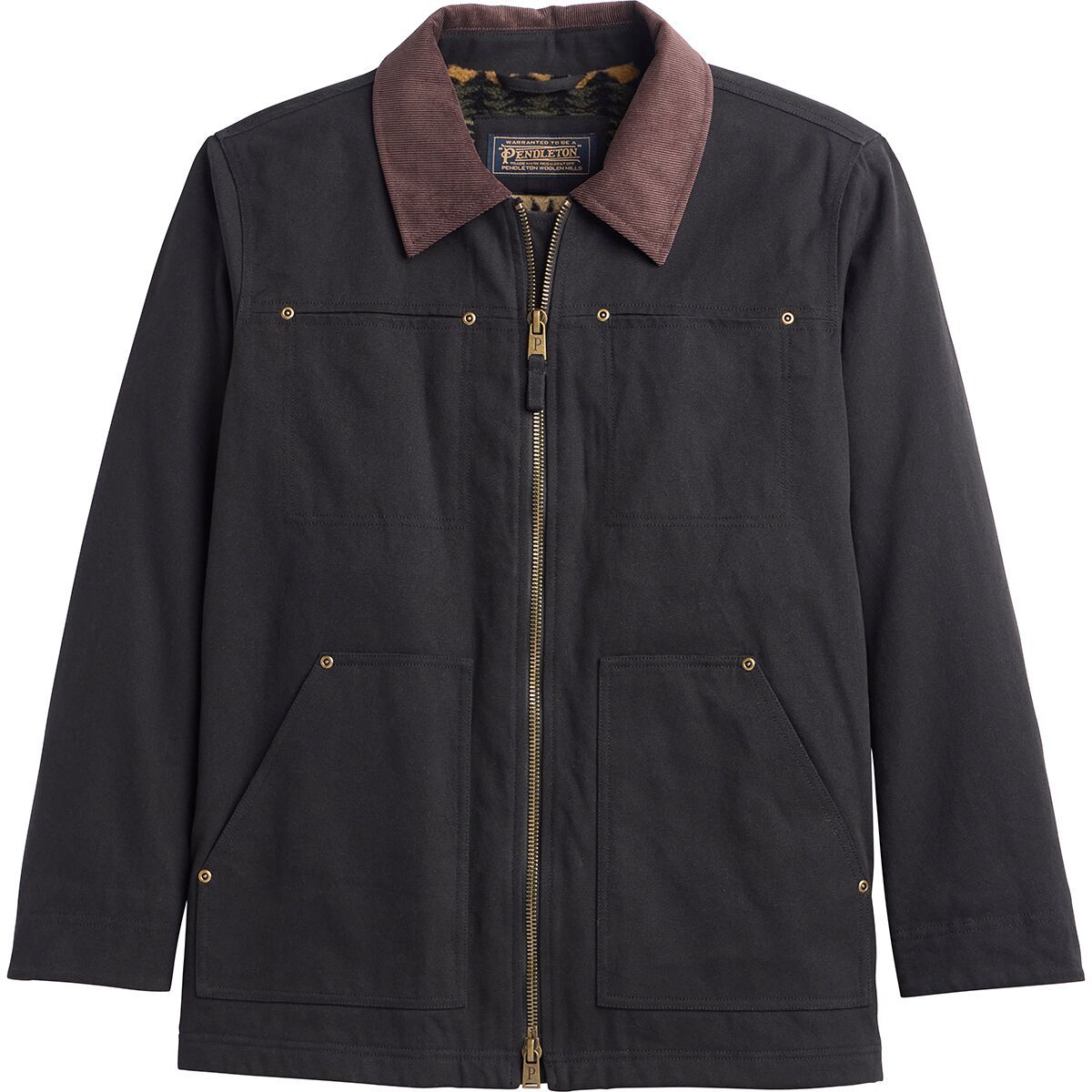 Image of Pendleton Gorge Canvas Barn Jacket - Men's Black, XL