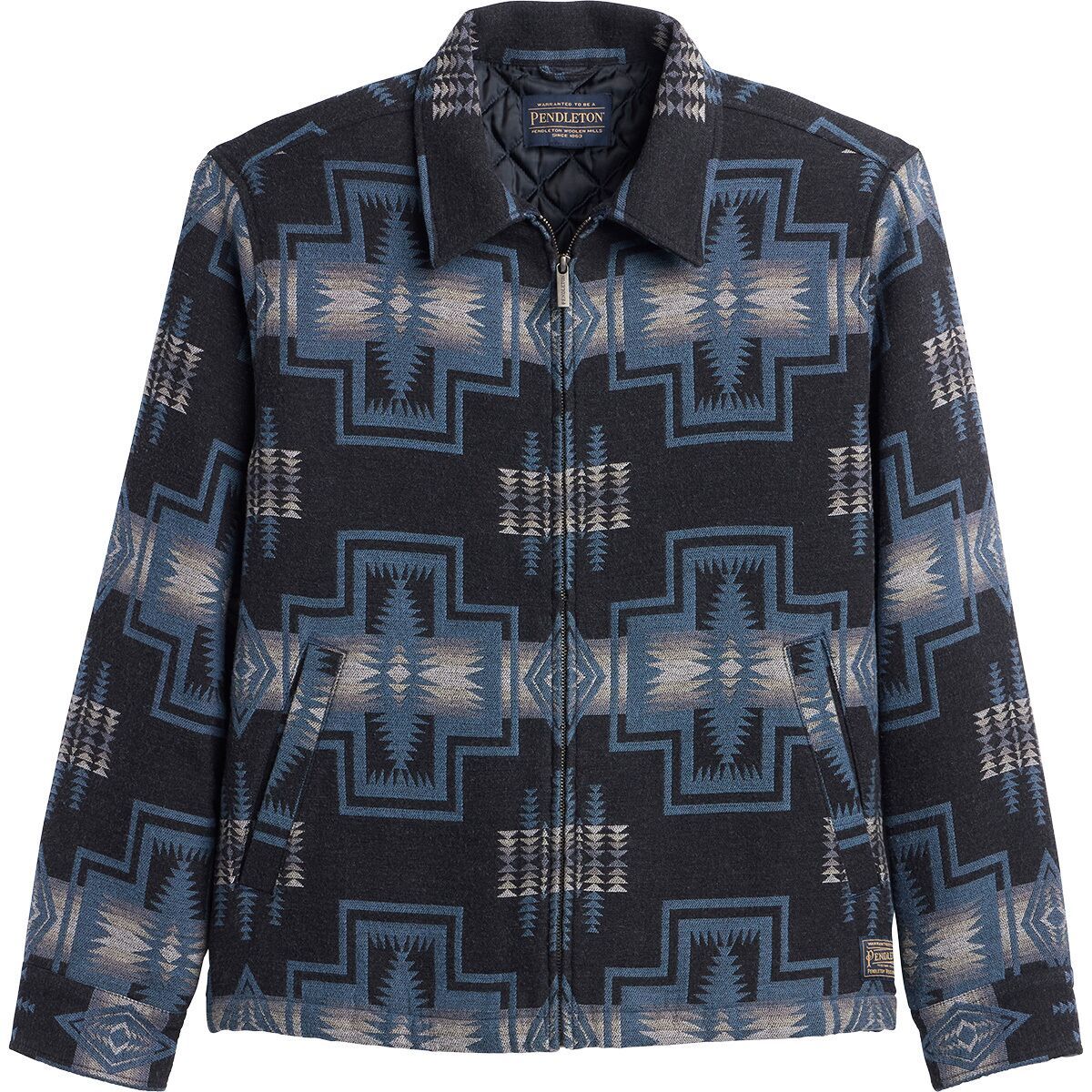 Image of Pendleton Quilted Chamois Work Jacket - Men's Harding Blue, M