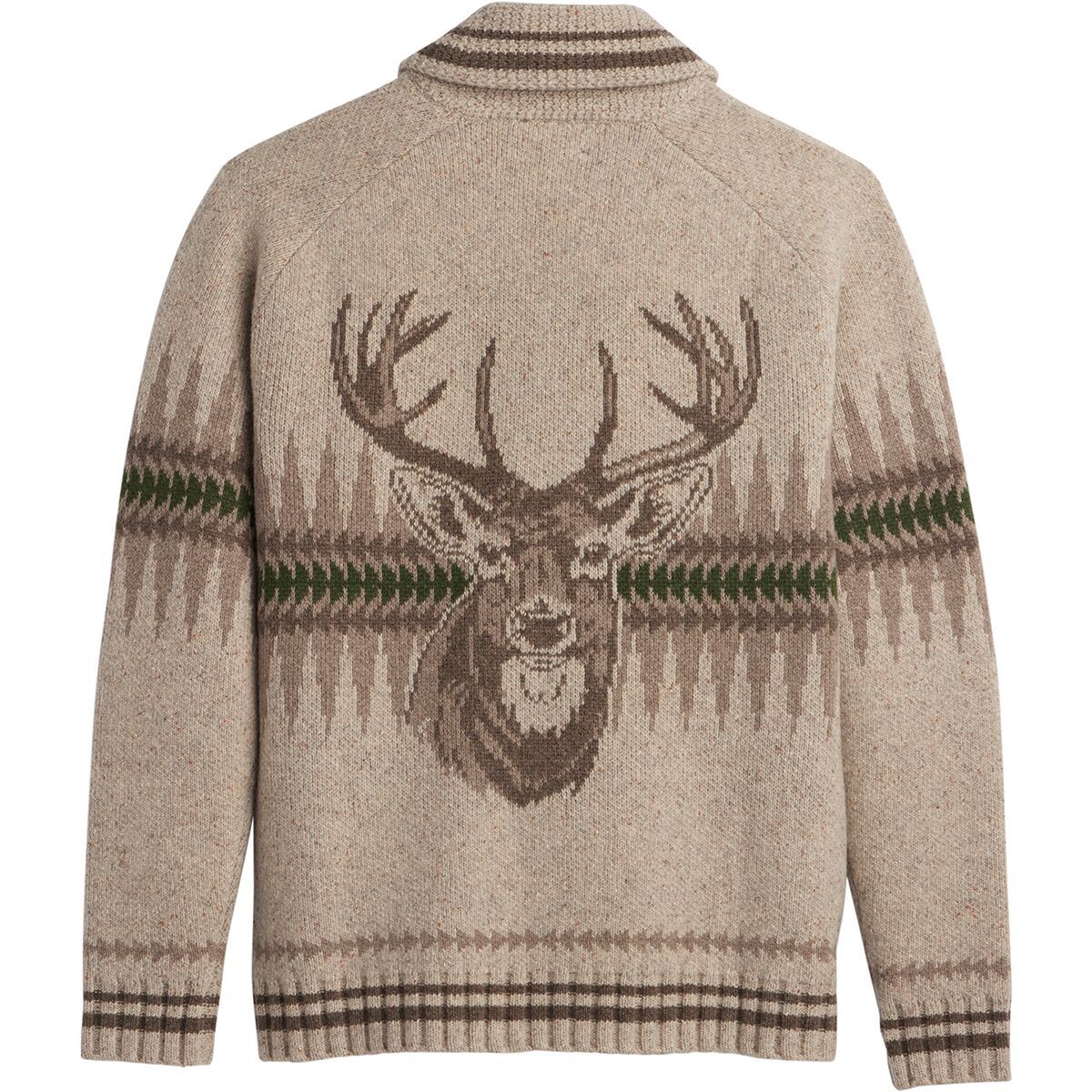 Pendleton Sawtooth Buck Zip Sweater - Men's Sawtooth Oatmeal, M