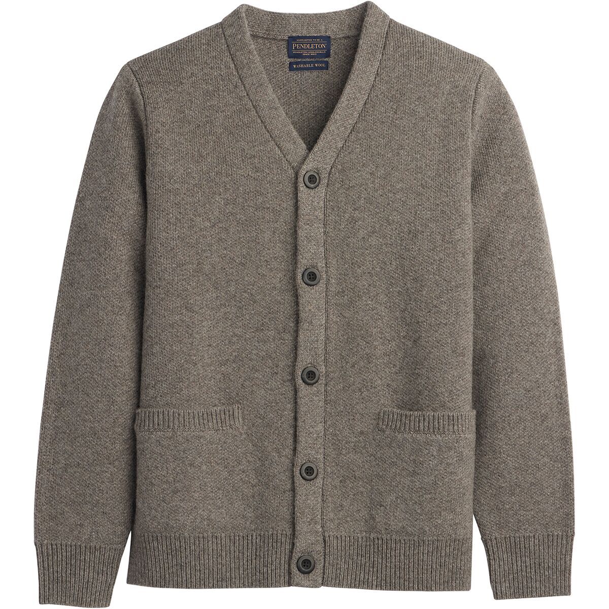 Image of Pendleton Wool Cardigan - Men's Stone Heather, L