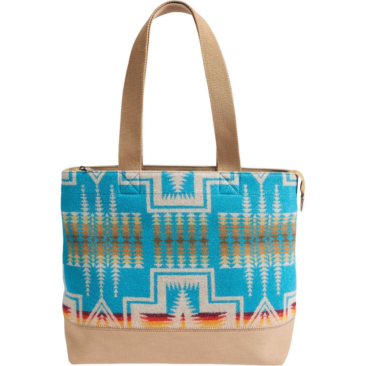 Image of Pendleton City Zip Tote Harding Turquoise, One Size