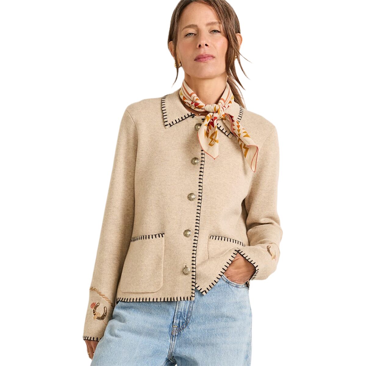 Image of Pendleton Souvenir Cardigan - Women's Natural, M