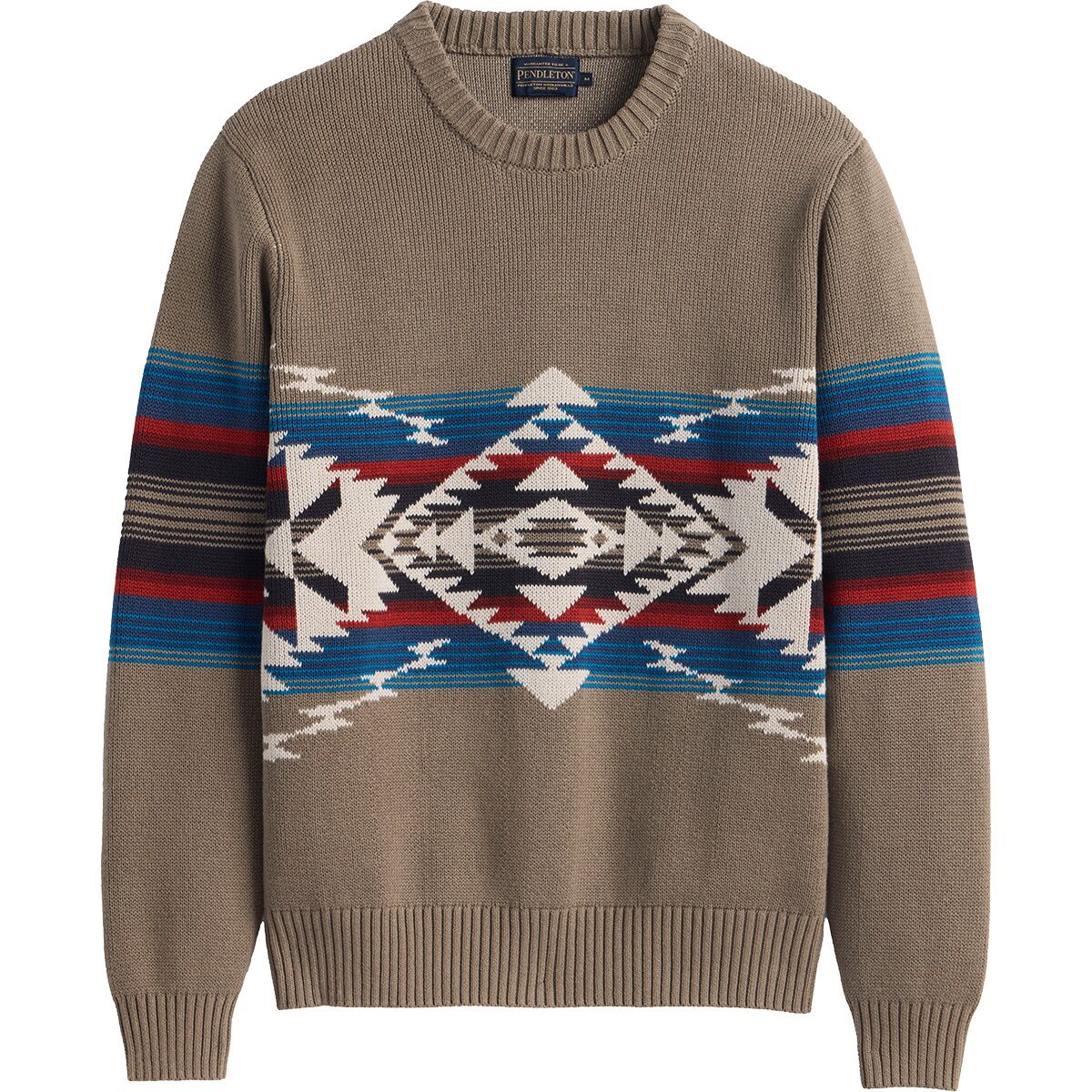 Image of Pendleton Bridge Creek Crew Sweater Bridge Creek Stone, M