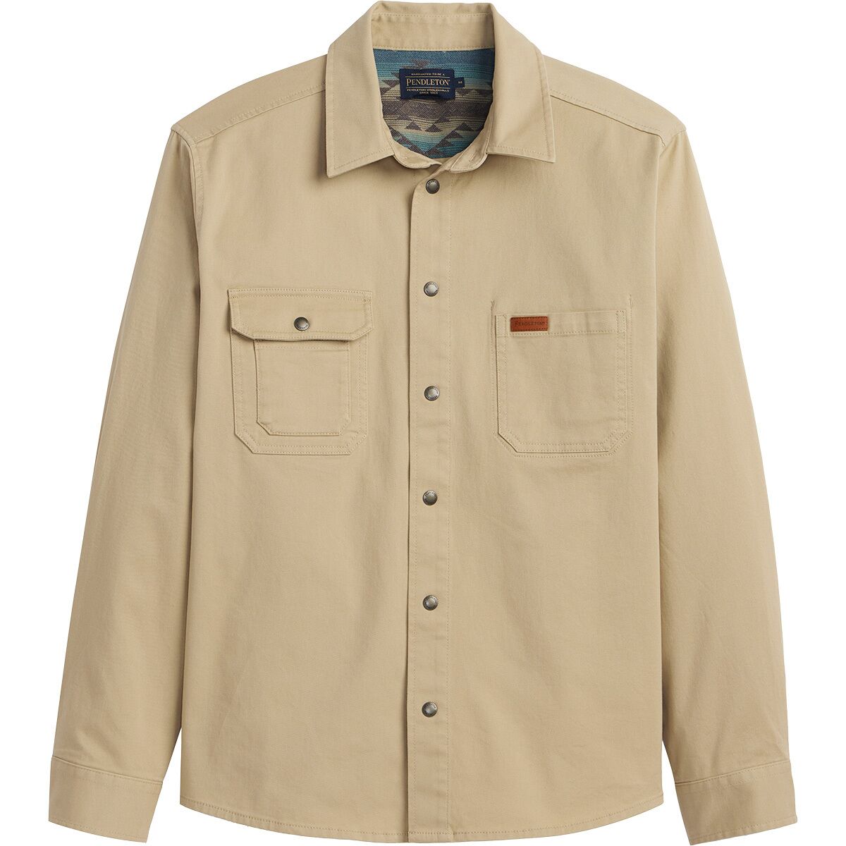 Image of Pendleton Twill Work Shirt - Men's Tan/Bridge Creek, M