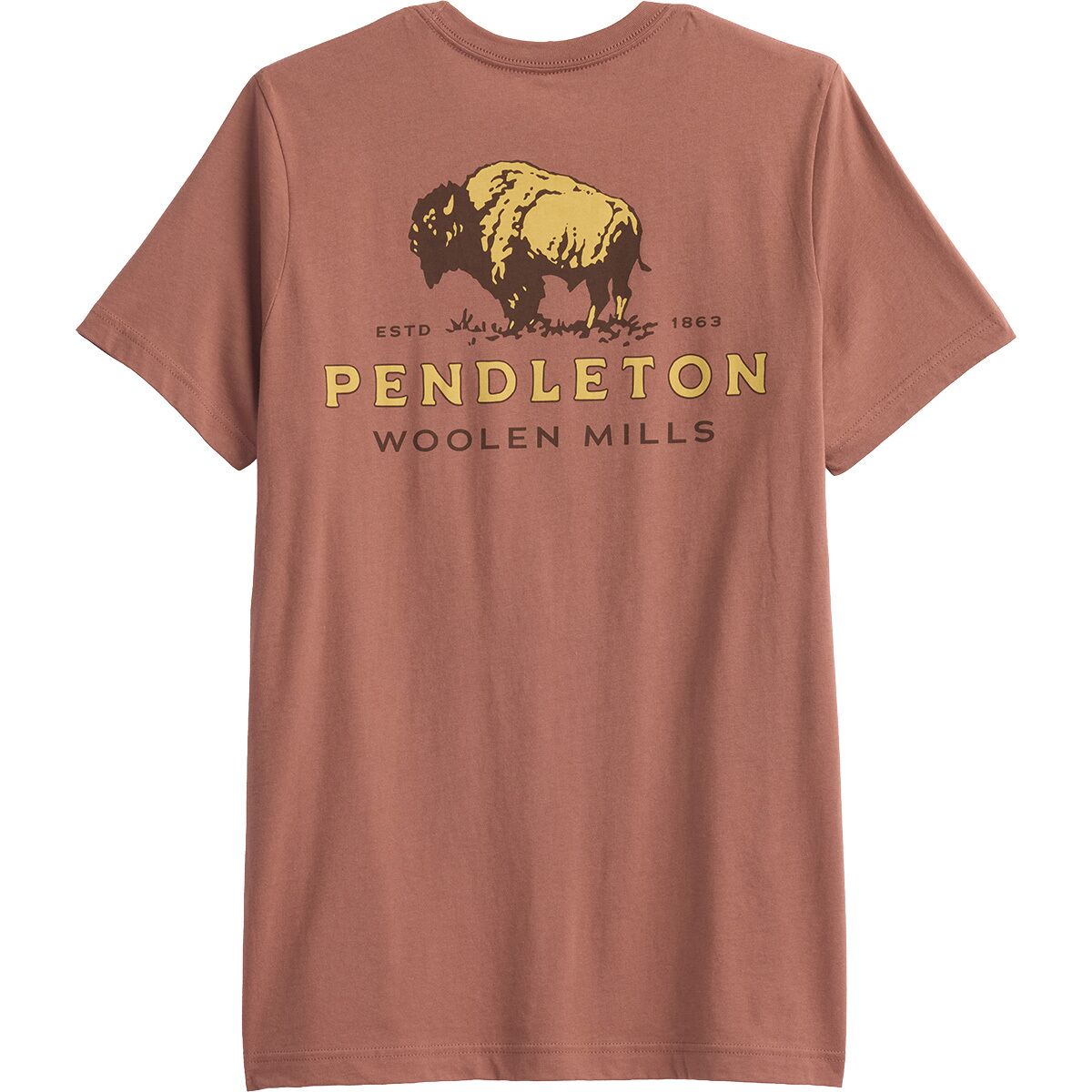 Image of Pendleton Vintage Bison Graphic T-Shirt - Men's Chestnut/Tan, M