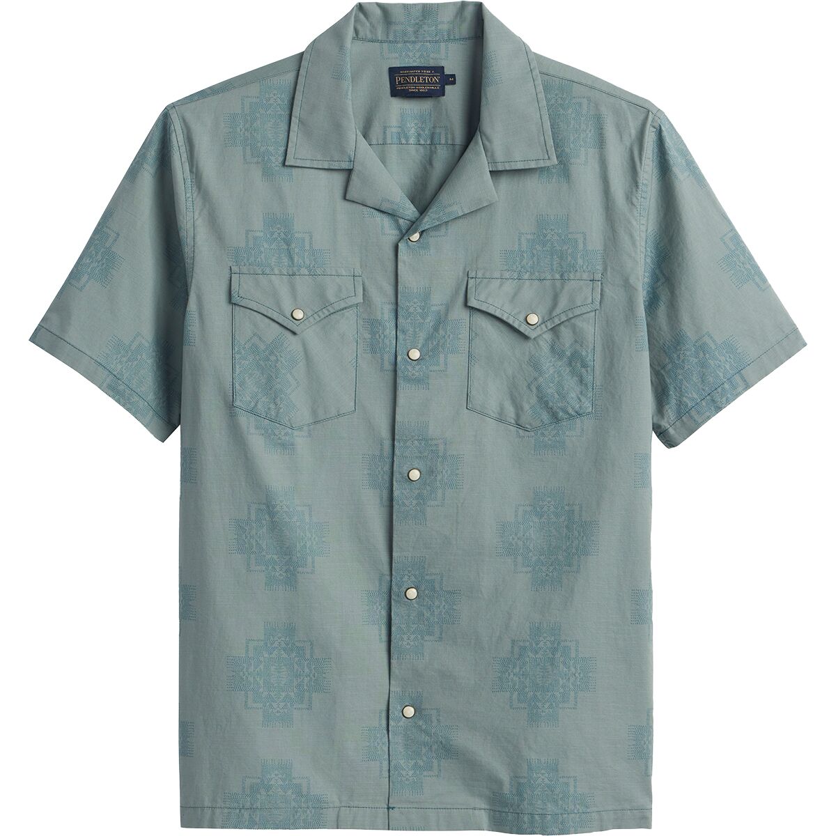 Image of Pendleton Western Aloha Shirt - Men's Chief Joseph Green, XXL