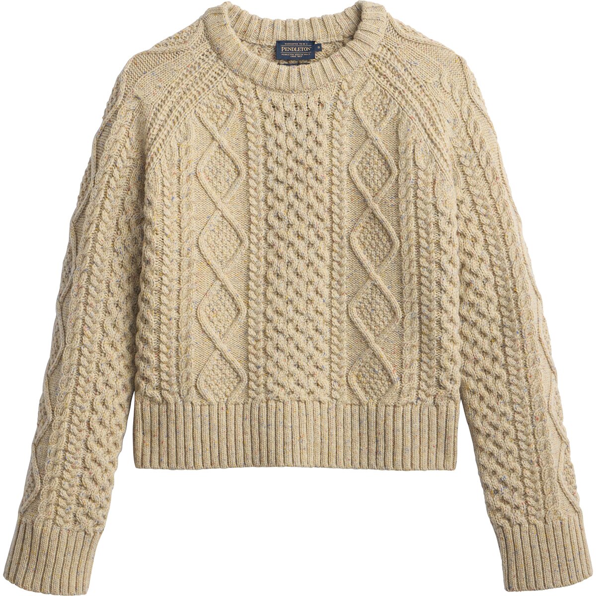 Pendleton Fisherman Pullover - Women's Tan Donegal, M