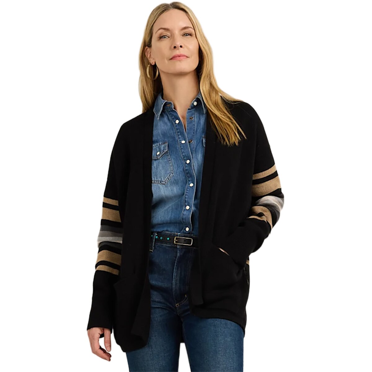 Image of Pendleton Sierra Springs Cardigan - Women's Black Mix, XS