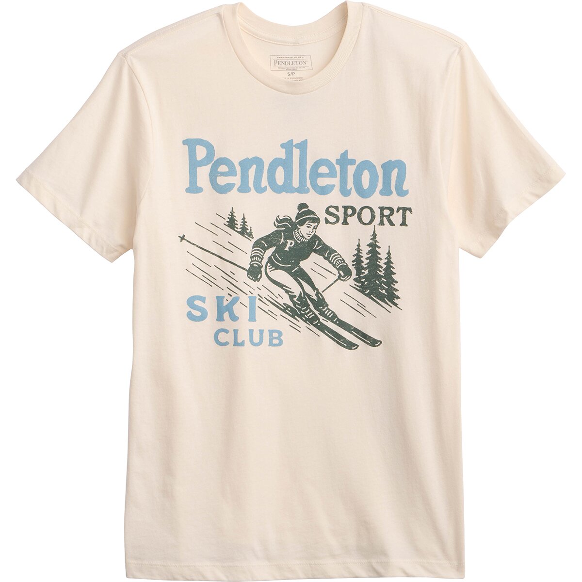 Image of Pendleton Ski Graphic T-Shirt - Women's Vintage White, L
