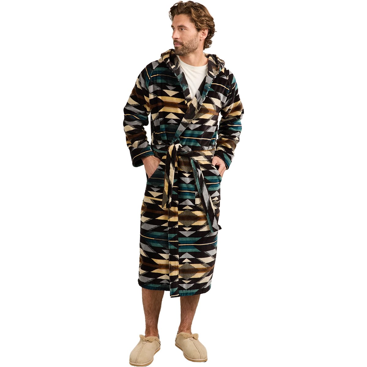 Image of Pendleton Terry Robe Wyeth Trail Charcoal, L/XL