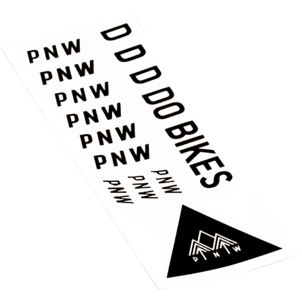 Image of PNW Components Loam Transfer Decal Kit Blackout Black, One Size