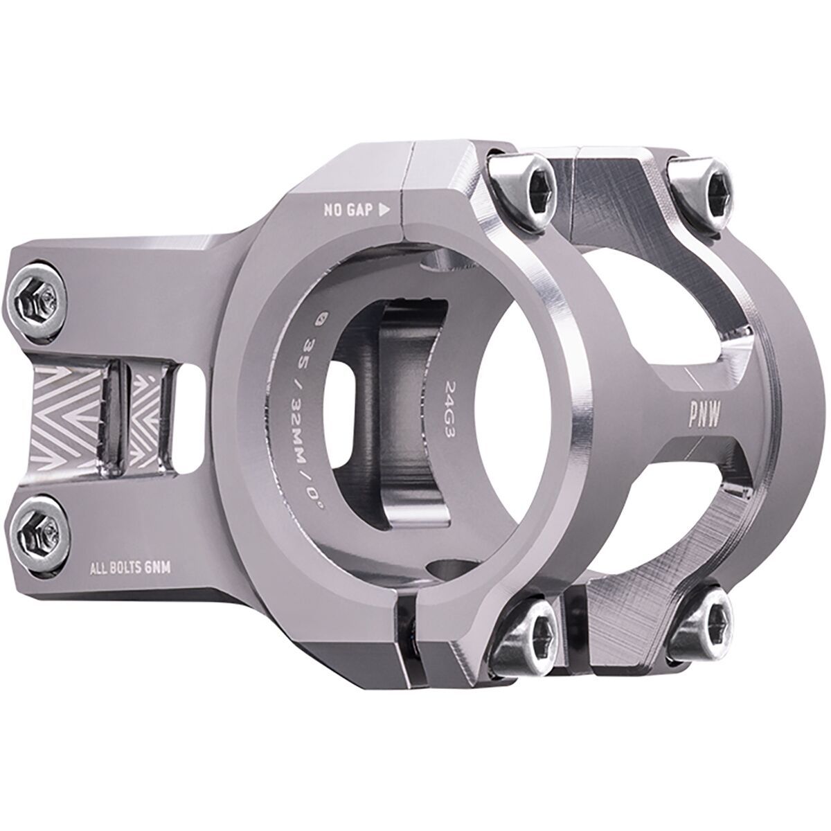 Image of PNW Components Loam 31.8mm Stem Silver, 40mm