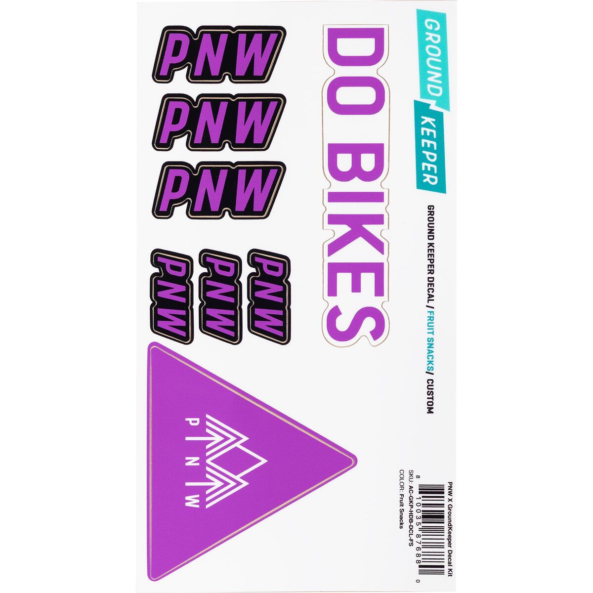 Image of PNW Components Handlebar Decal Kit Fruit Snacks, One Size