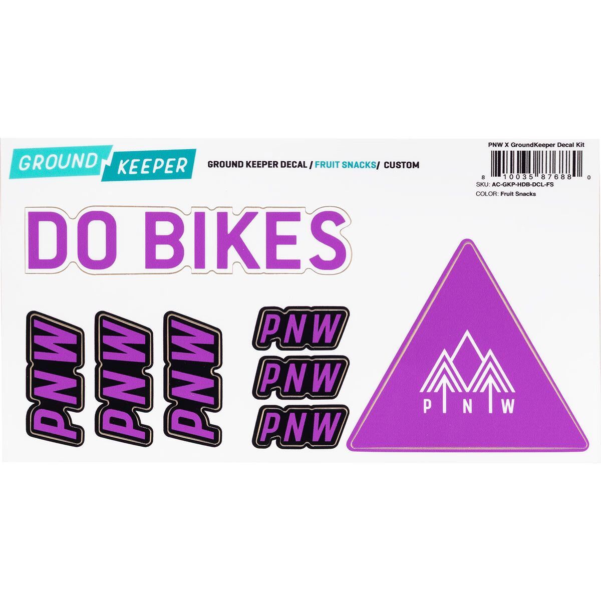 Image of PNW Components Handlebar Decal Kit Fruit Snacks, One Size