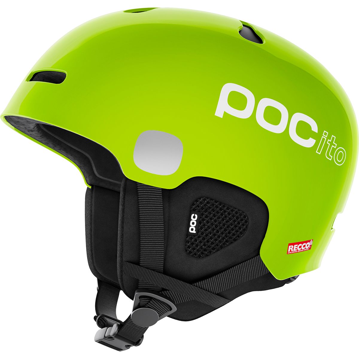 POC Pocito Auric Cut Spin Helmet - Kids' Fluorescent Yellow/Green