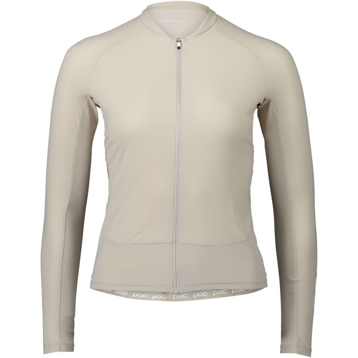 Image of POC Essential Road Long-Sleeve Jersey - Women's Light Sandstone Beige, L