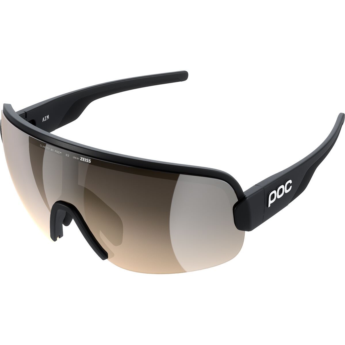 Image of POC Aim Sunglasses Uranium Black/Clarity Trail, One Size