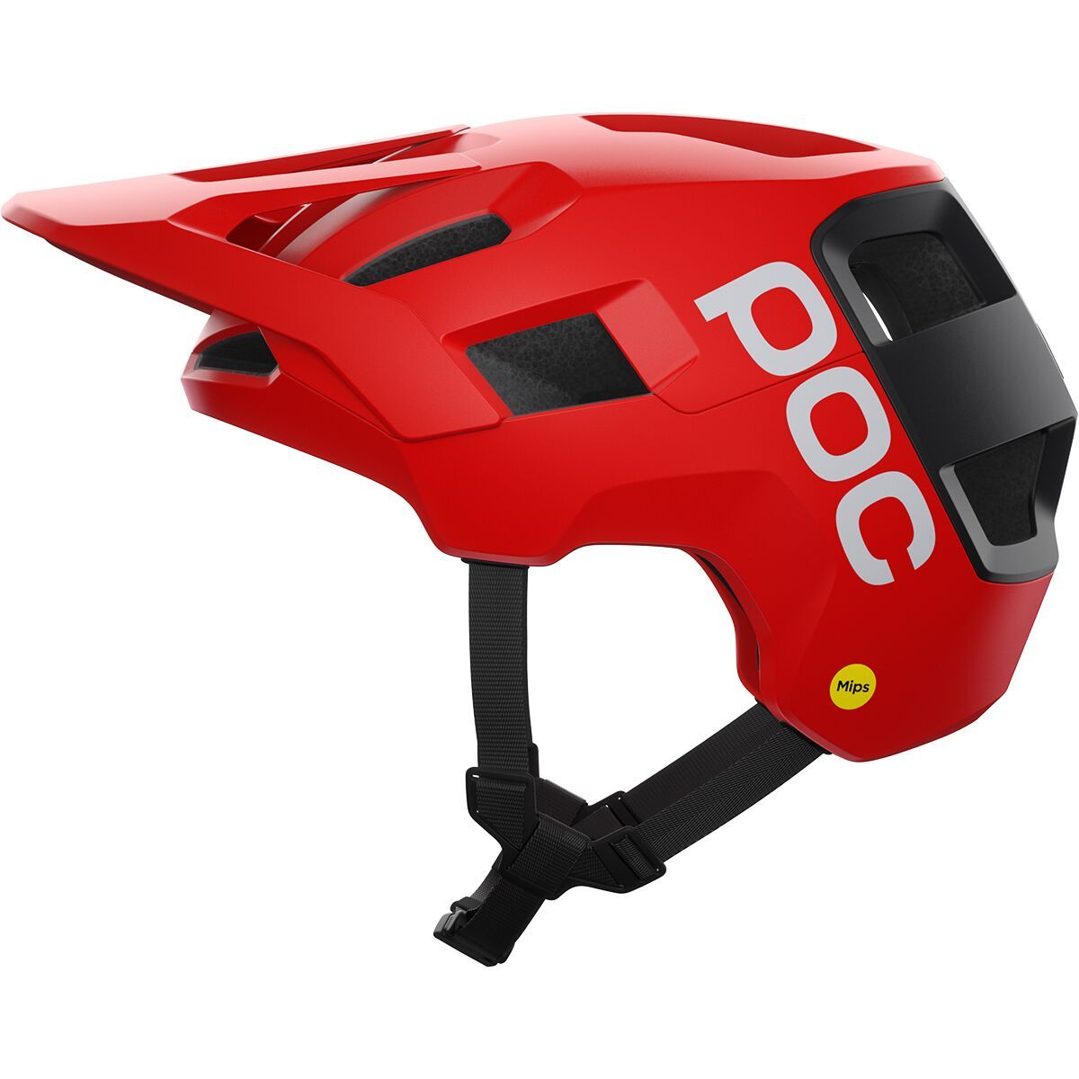 Image of POC Kortal Race Mips Helmet Prismane Red Matt/Uranium Black Matt, 59-62cm