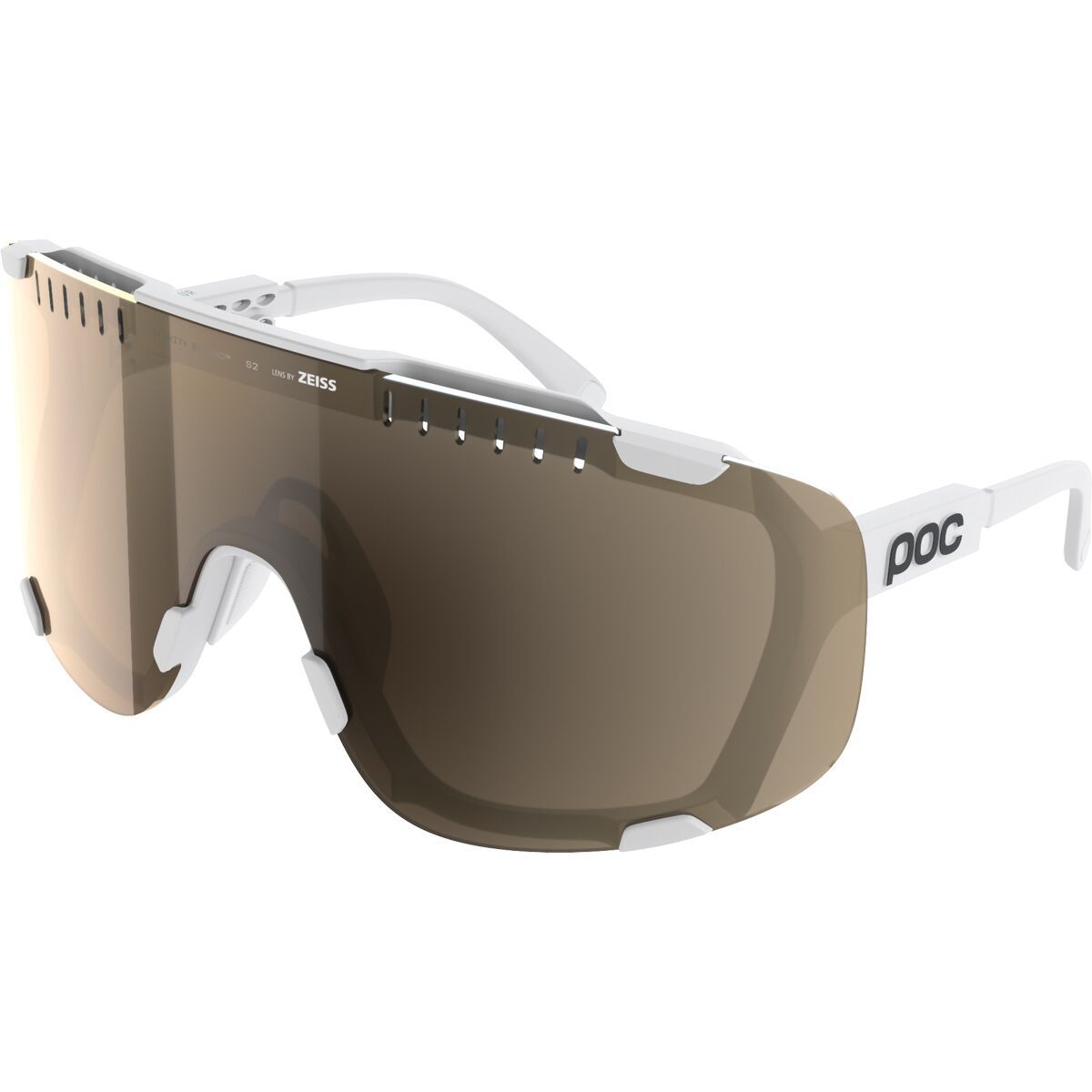Image of POC Devour Sunglasses Hydrogen White/Clarity Trail, One Size