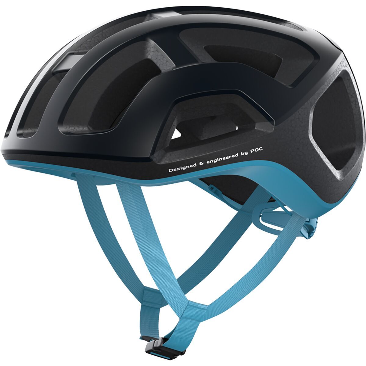 Image of POC Ventral Lite Helmet Uranium Black/Basalt Blue Matte, S