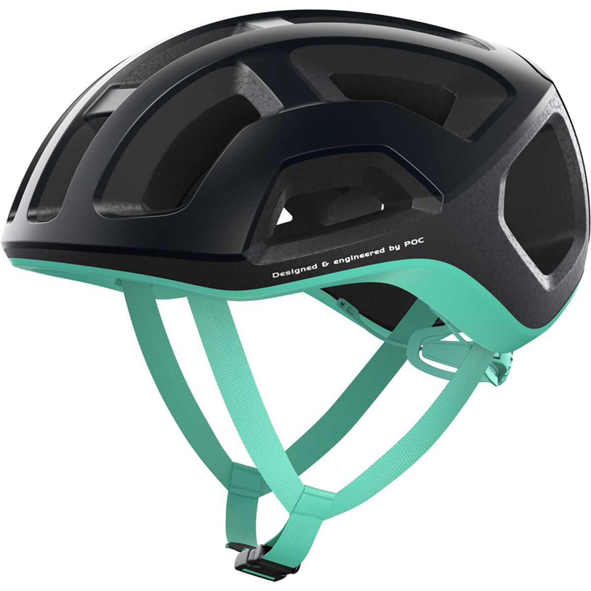 Image of POC Ventral Lite Helmet Uranium Black/Fluorite Green Matte, S