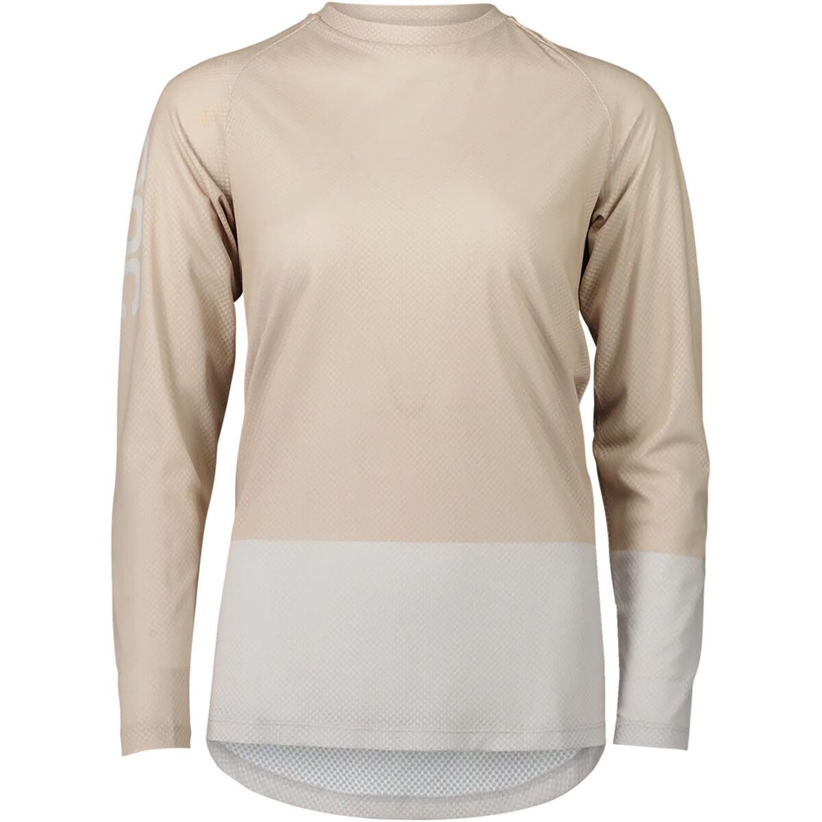 Image of POC MTB Pure Long-Sleeve Jersey - Women's Lt Sandstone Beige/Granite Grey, L