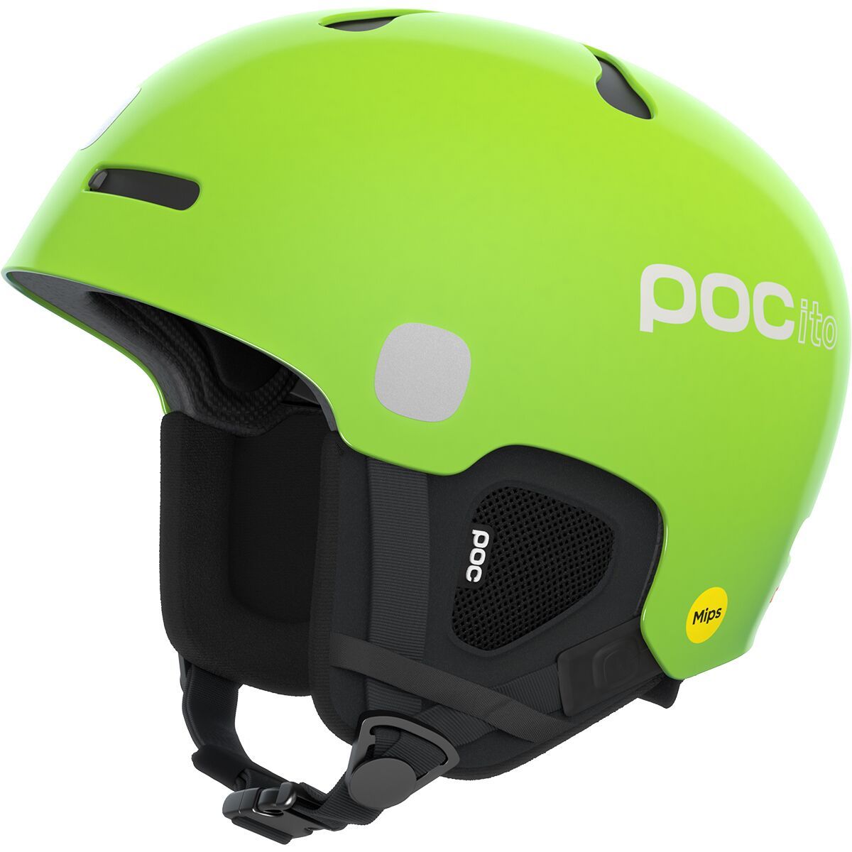 Image of POC Pocito Auric Cut Mips Helmet - Kids' Fluorescent Yellow/Green, XS/S
