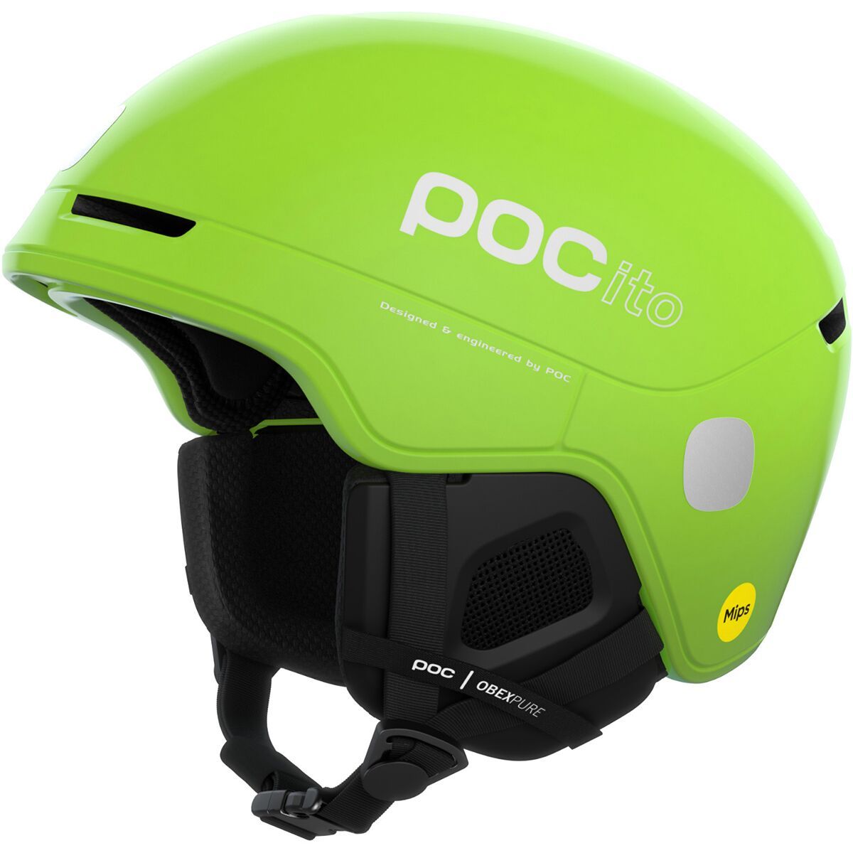 Image of POC POCito Obex Mips Helmet - Kids' Fluorescent Yellow/Green, M/L
