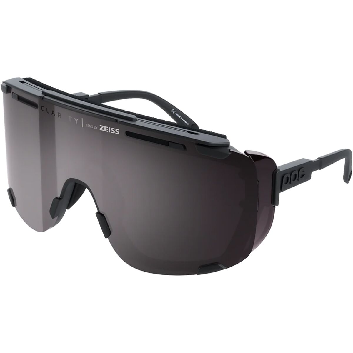 POC POC Devour Glacial Sunglasses Uranium Black/Clarity Universal, One Size