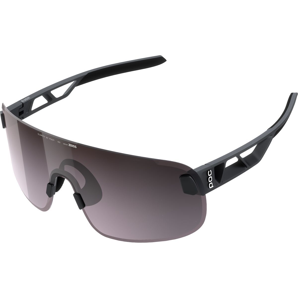 Image of POC Elicit Sunglasses Uranium Black/Clarity Road/Sunny Silver, One Size