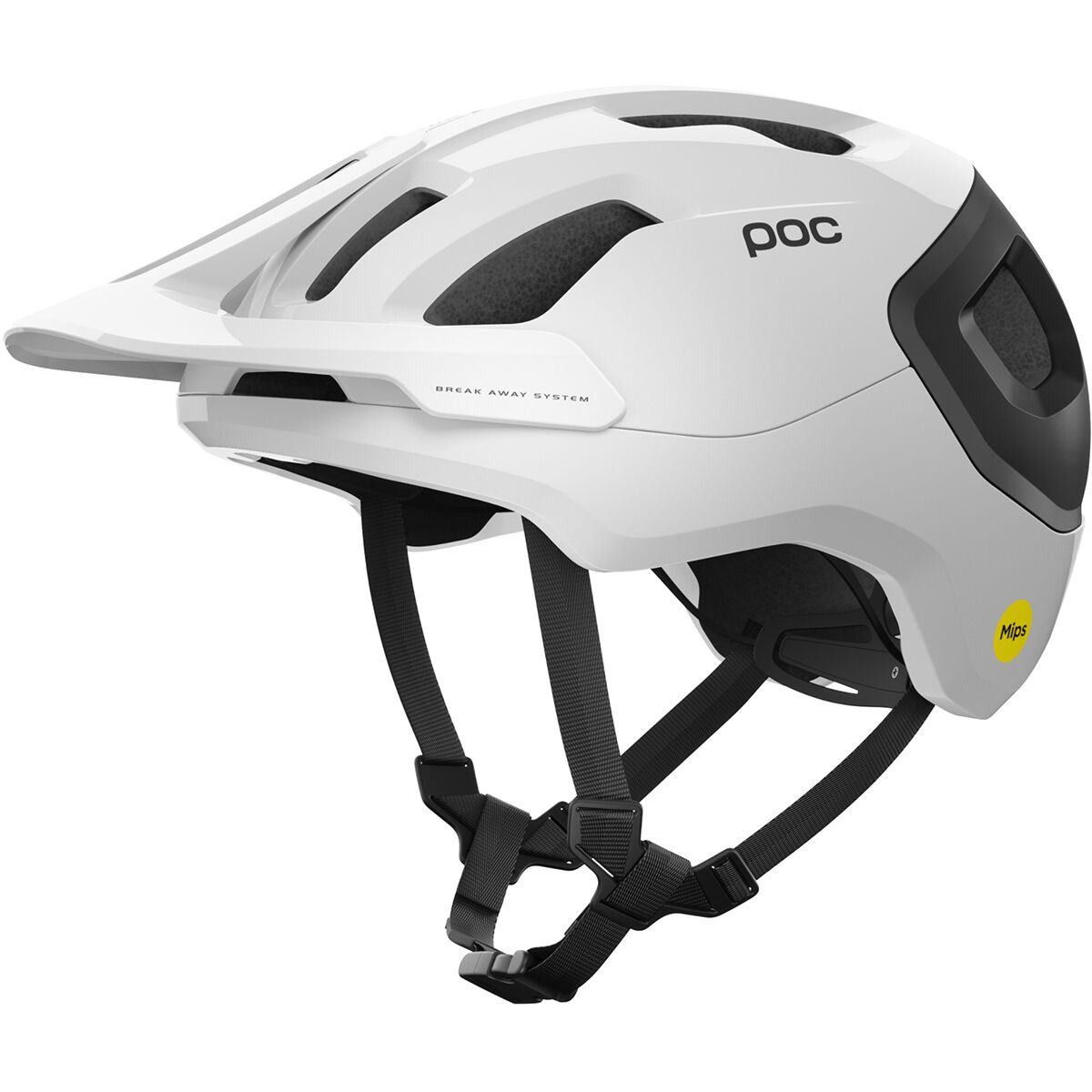 Image of POC Axion Race Mips Helmet Hydrogen White/Uranium Black Matte, S