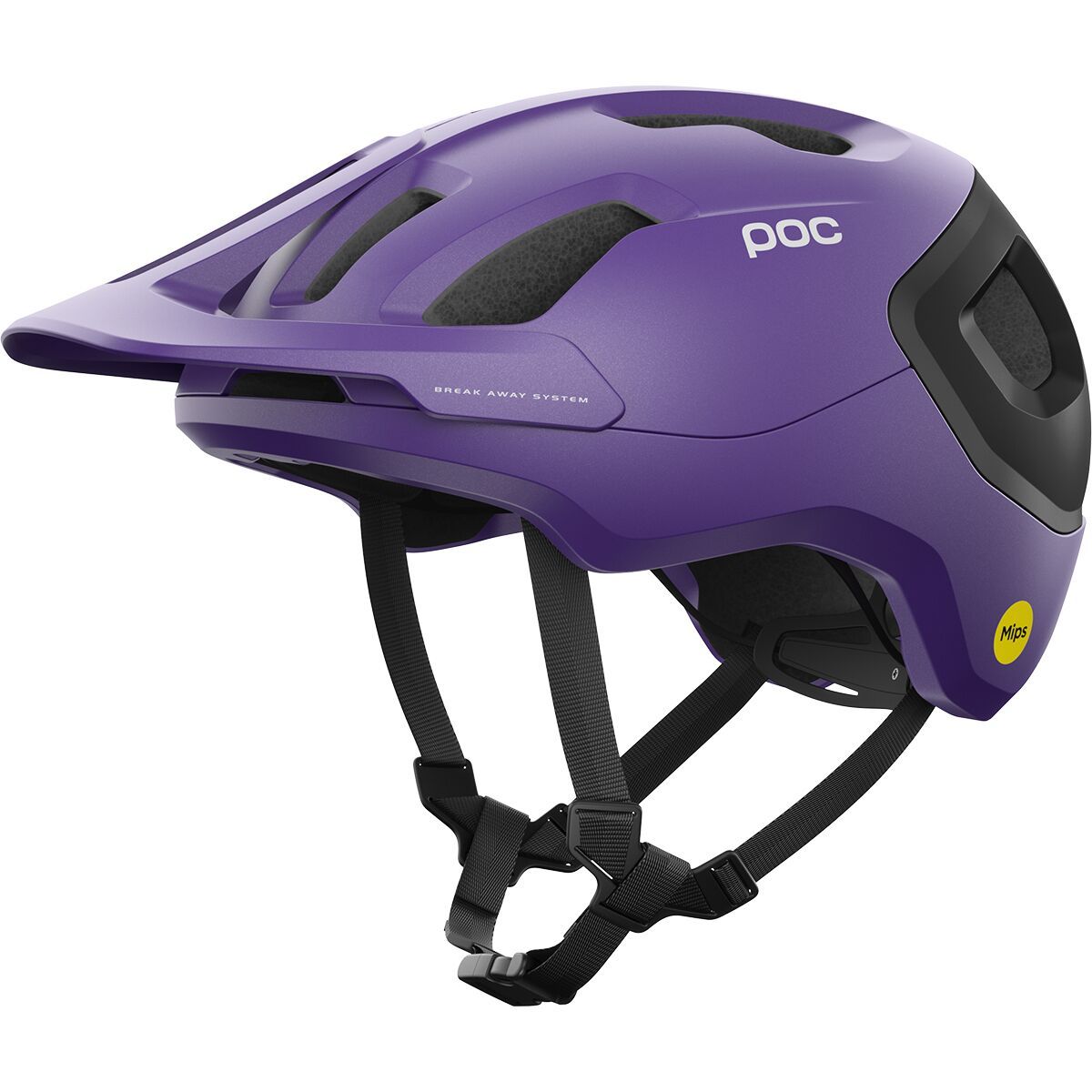 Image of POC Axion Race Mips Helmet Sapphire Purple/Uranium Black Metallic, L