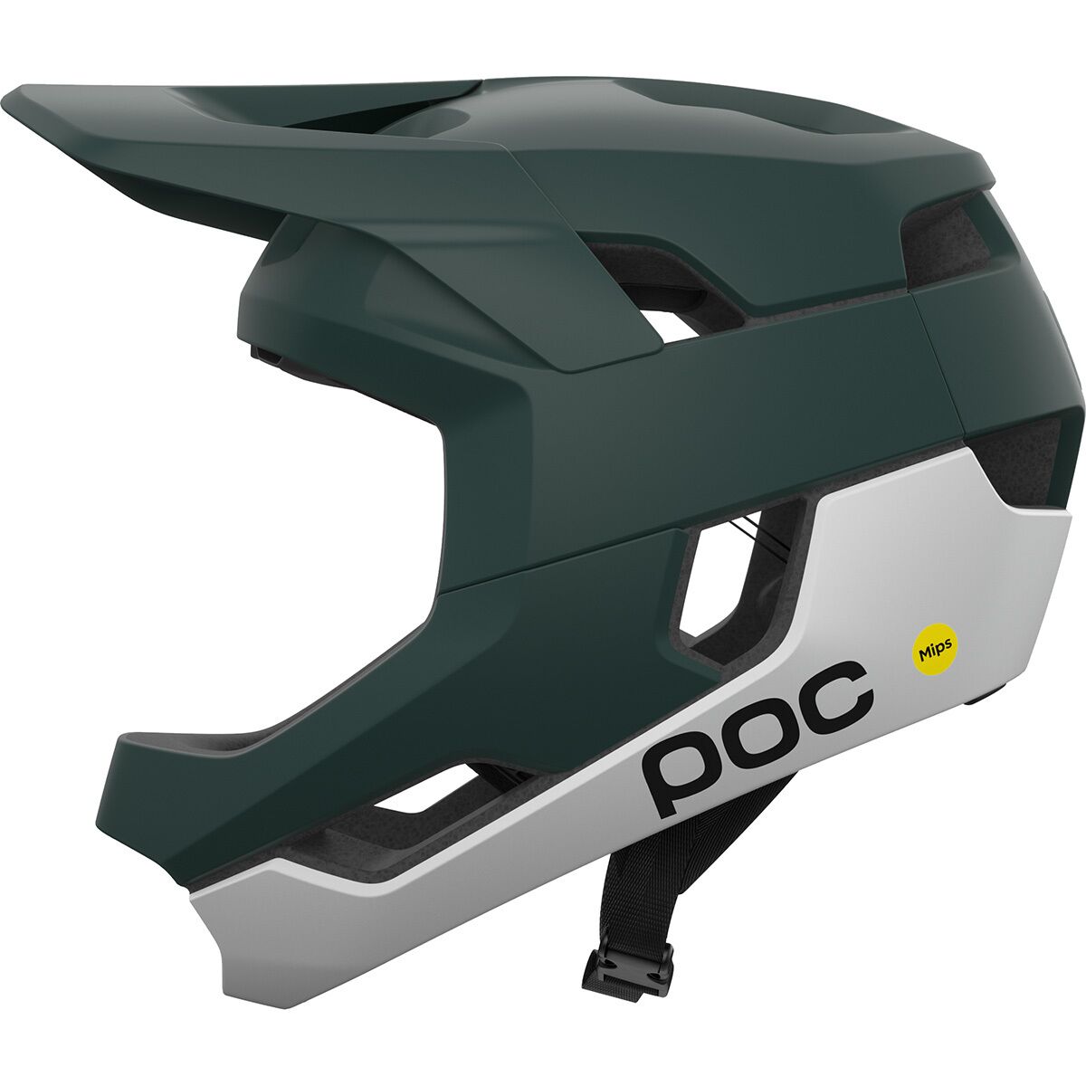 Image of POC Otocon Race Mips Helmet Pargasite Green Matt/Hydrogen White Matt, M
