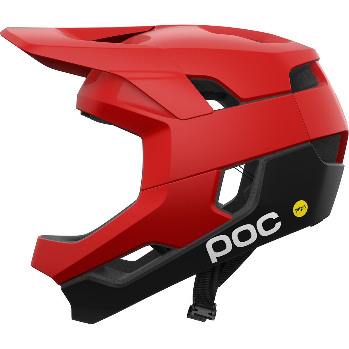 Image of POC Otocon Race Mips Helmet Prismane Red Matt/Uranium Black Matt, L